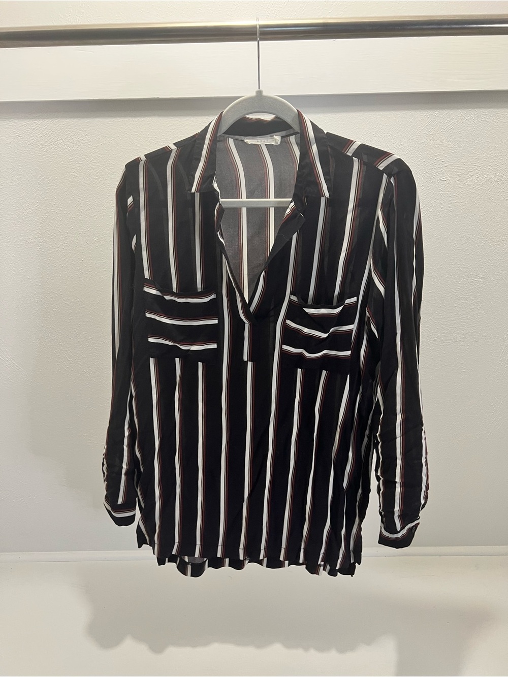 Lush: Split-Neck Blouse